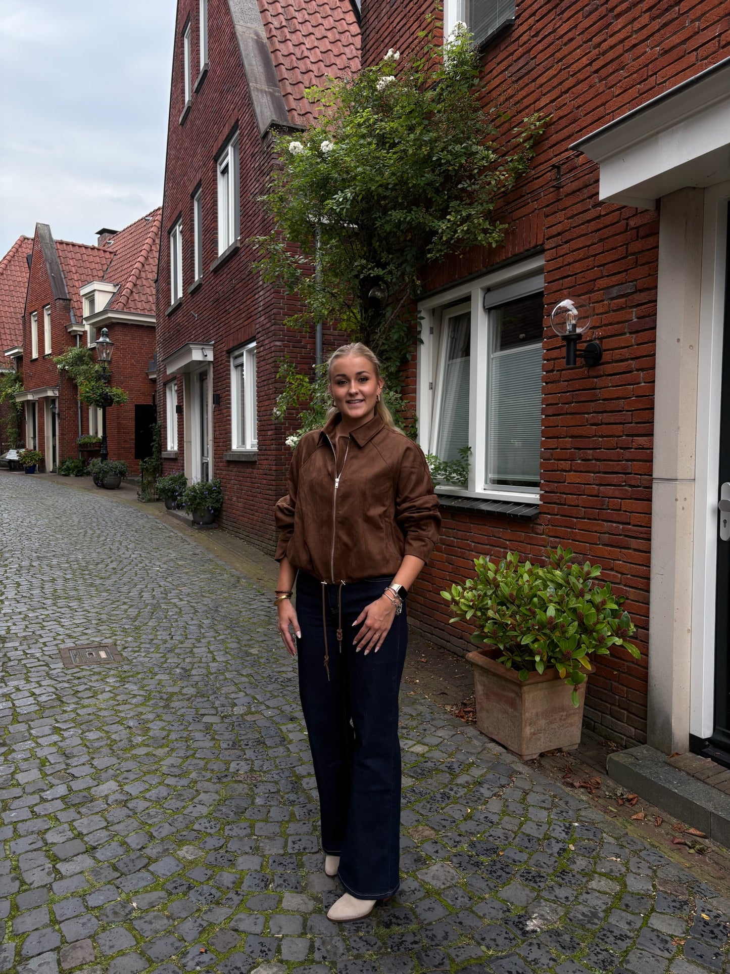 Lilo-Loiz Élise Dark Blue Wide Leg Jeans