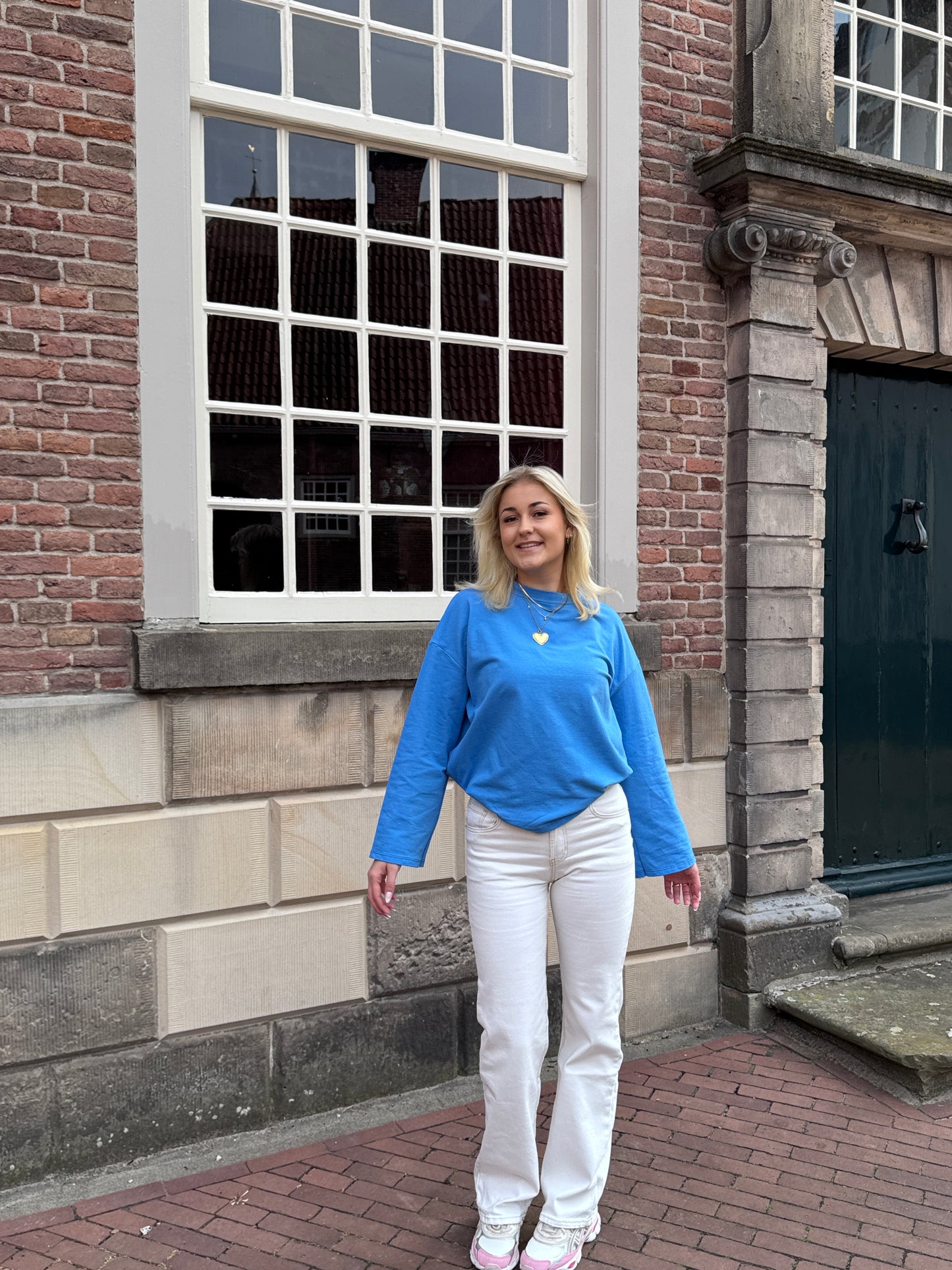 Lilo-Loiz Mila Longsleeve blauw, comfortabele damesshirt