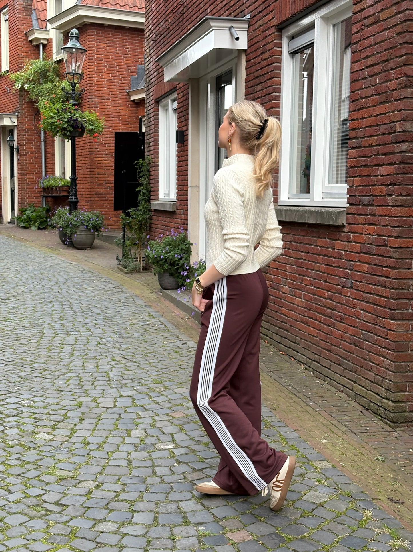 Lilo-Loiz Céleste Brown Track Pants