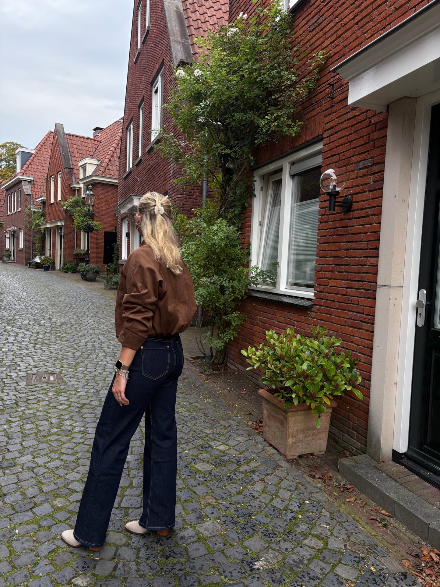 Lilo-Loiz Élise Dark Blue Wide Leg Jeans